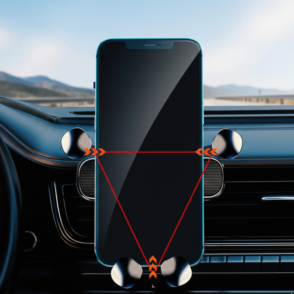 Gravity Car Phone Holder for 4.7-7 Inch Mobile Phone Car Air Vent Phone Mount Universal Shockproof GPS Clip Smartphone Stand